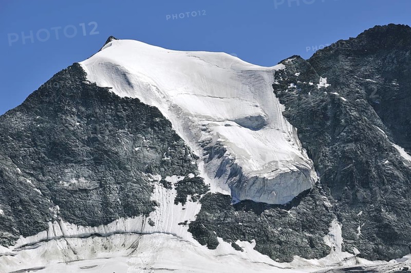 Serac on the mountain Grand Cornier in the Pennine Alps