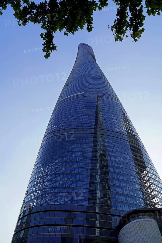 The 632 metre high Shanghai Tower