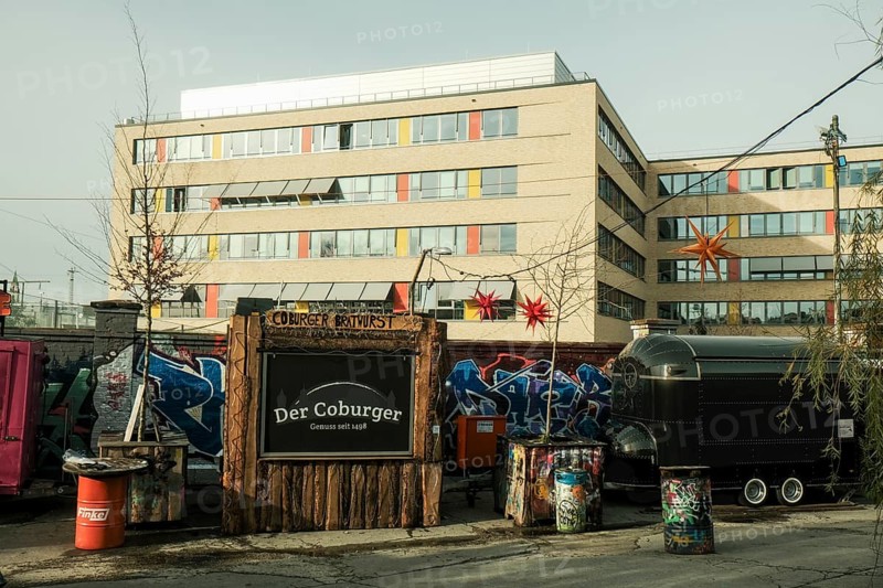 Local cultural project Bahnwaerter Thiel on the old abattoir site in Munich-Sendling