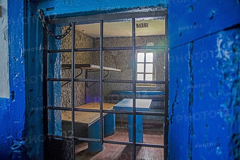 Interior of prisoner's barrack