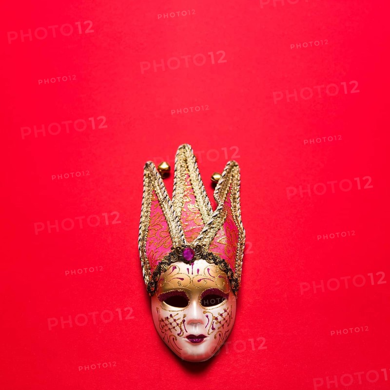 Venetian mask red