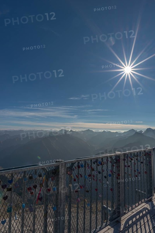 View of the alpine mountain world