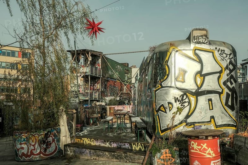 Local cultural project Bahnwaerter Thiel on the old abattoir site in Munich-Sendling
