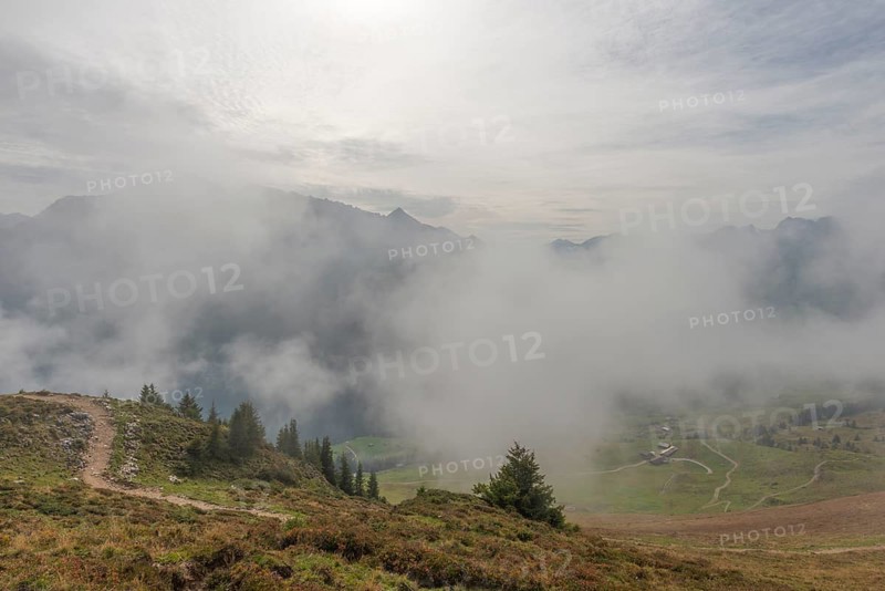Low hanging clouds on the Penken