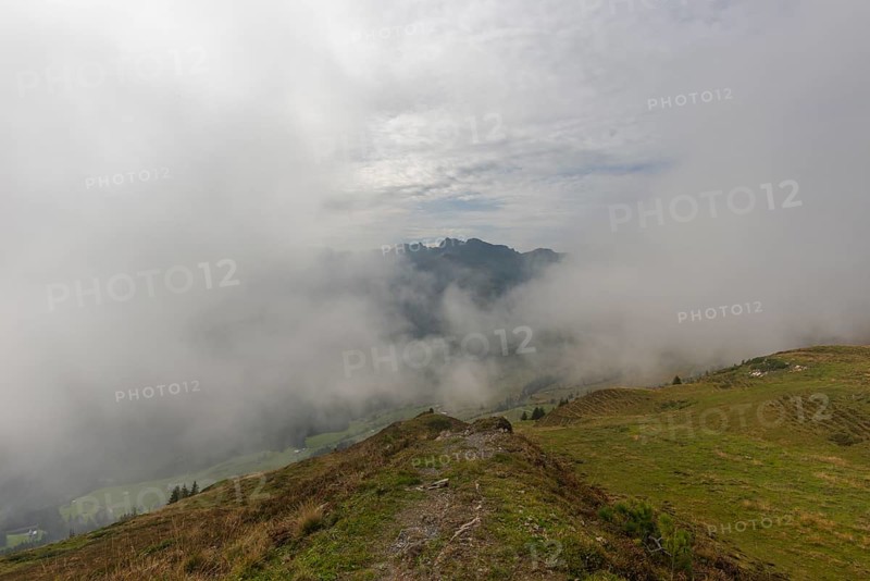 Low hanging clouds on the Penken