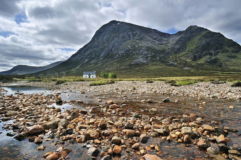 The Lagangarbh Hut of the Scottish Mountaineering Club in Glen Coe