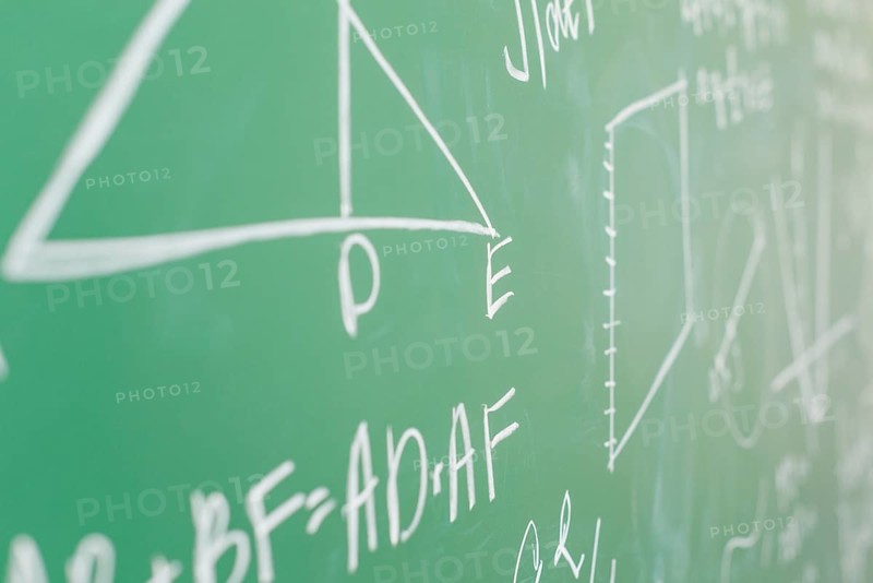 Theorem written white chalk school board