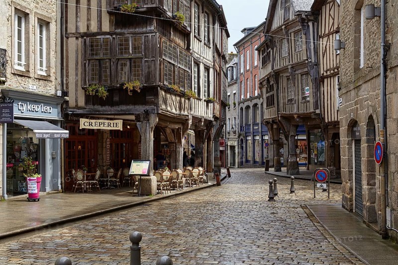 Half-timbered houses in Dinan