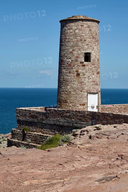 Historic lighthouse Phare du Cap Frehel near Plevenon