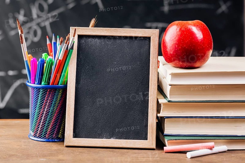 Wooden frame teacher desk