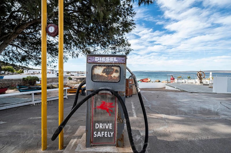Diesel pump at the harbour