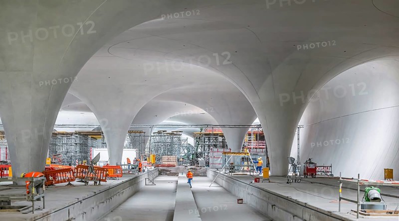 Underground cathedral: modern architecture for the billion-euro Stuttgart21 project. Two years in front of commissioning