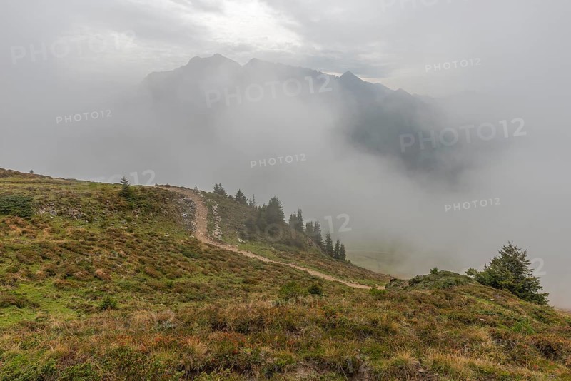 Low hanging clouds on the Penken