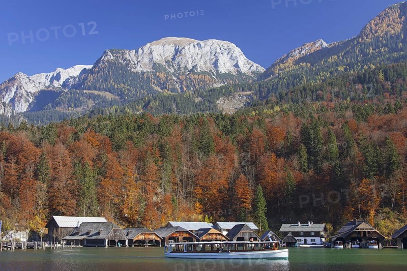 Tourist boat on Koenigssee