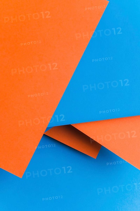 Recycled paper texture background blue orange color