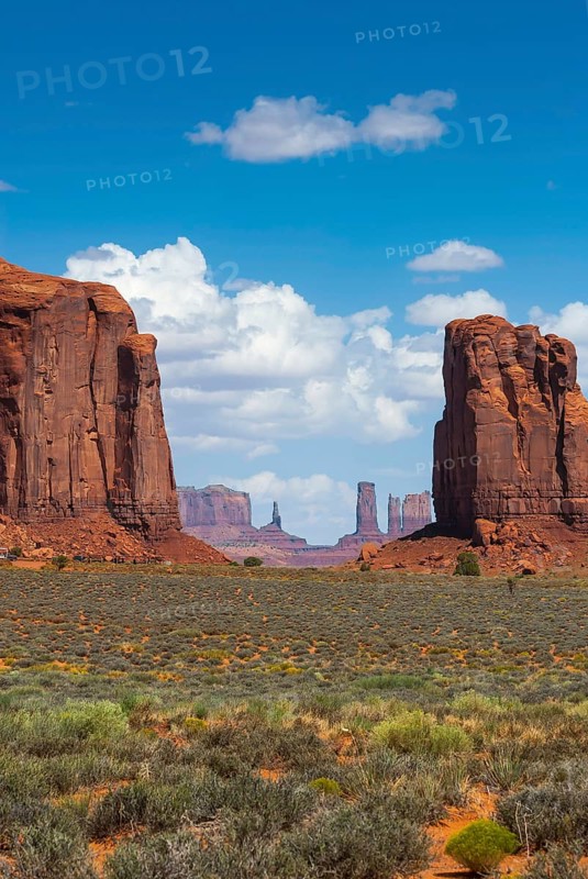 Rock formation in Monument valley