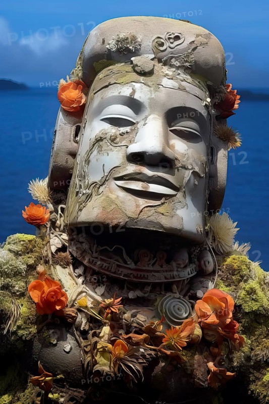Esoteric statue on Easter Island