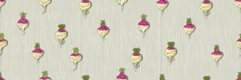 Hand drawn turnip seamless pattern