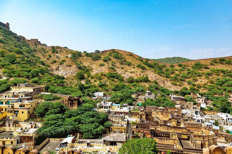 Top view from Amer fort also known as Amber fort