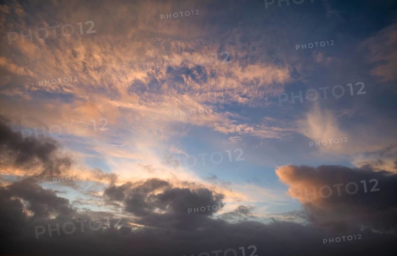 Clouds in the evening light