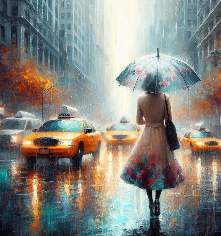 Business bossy elegant fit woman using umbrella wearing tailleur