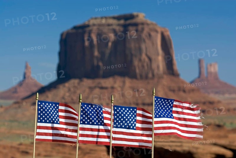 American flags