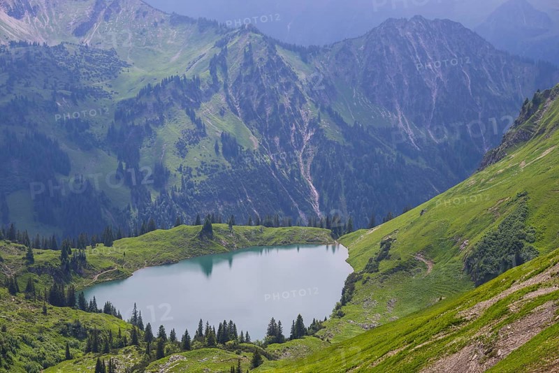 Panorama from Zeigersattel to Seealpsee