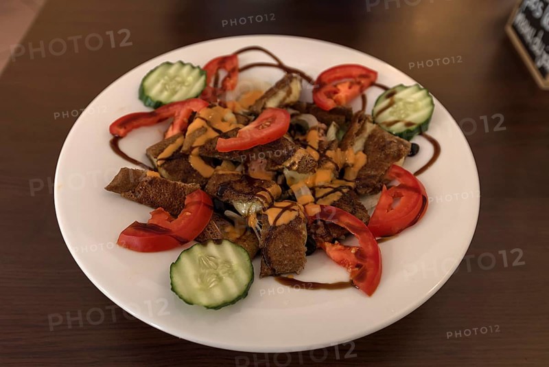 Salad in a French creperie