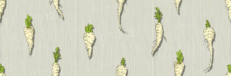 Hand drawn Parsnip seamless pattern