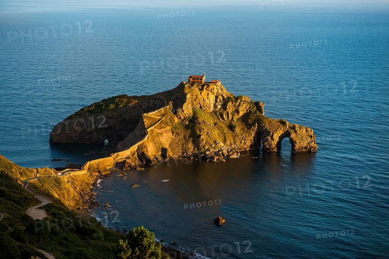 Chapel on an island and cliff