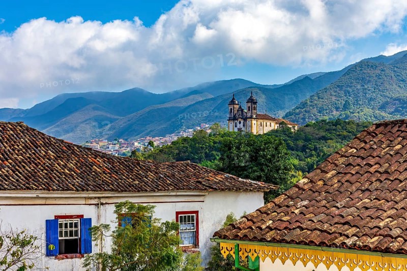 City of Ouro Preto with its mountains