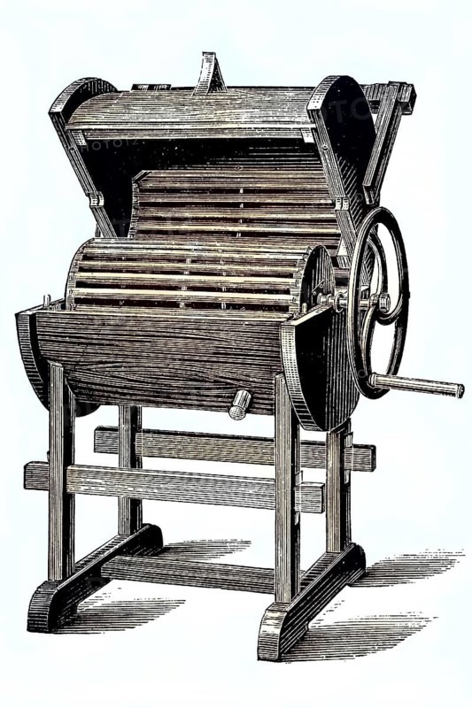 Roller washing machine