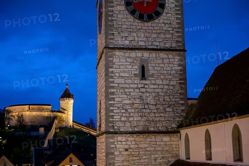The Munot Castle and St. Johann Reformed Church in Schaffhausen