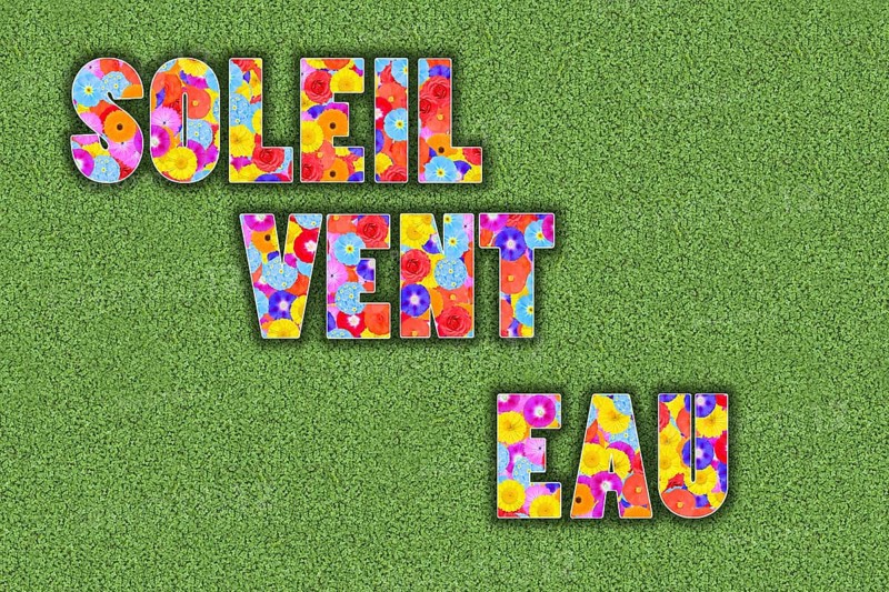 The French words Soleil