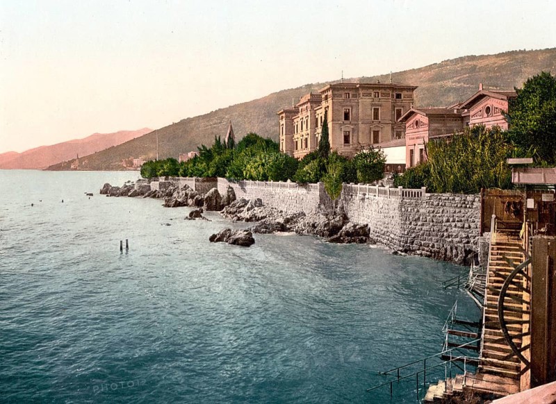 Hotel Quarnero and the baths of Abbazia