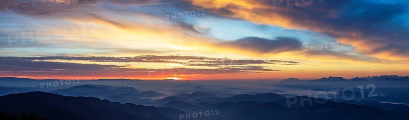Mountain silhouette