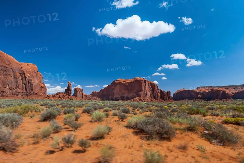 Rock formation in Monument valley