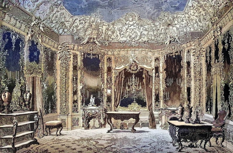 Hall of Mirrors in Linderhof Palace