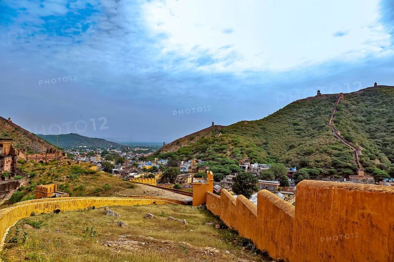 Top view from Amer fort also known as Amber fort