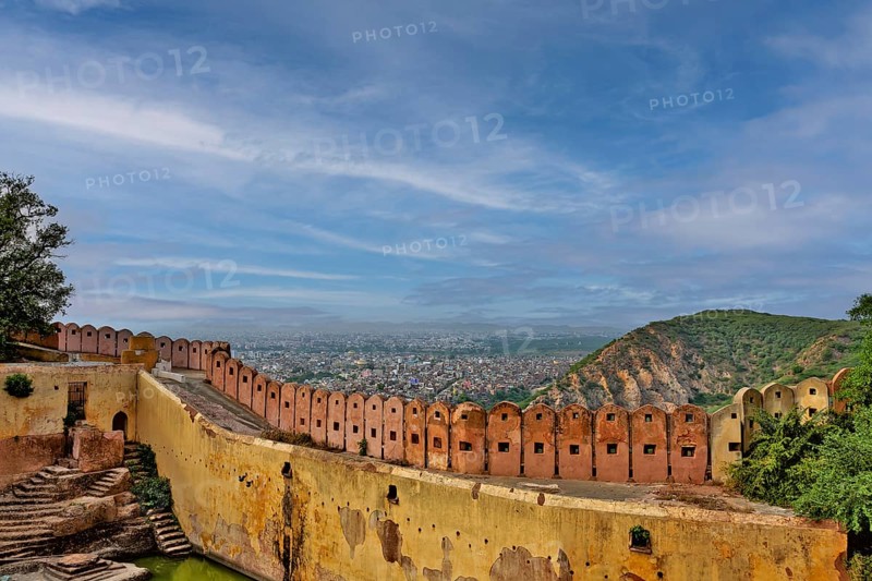 Aerial view of the Jaipur city from the Nahargarh fort