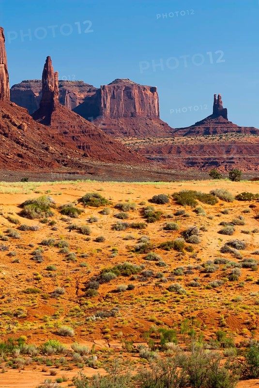 Rock formation in Monument valley