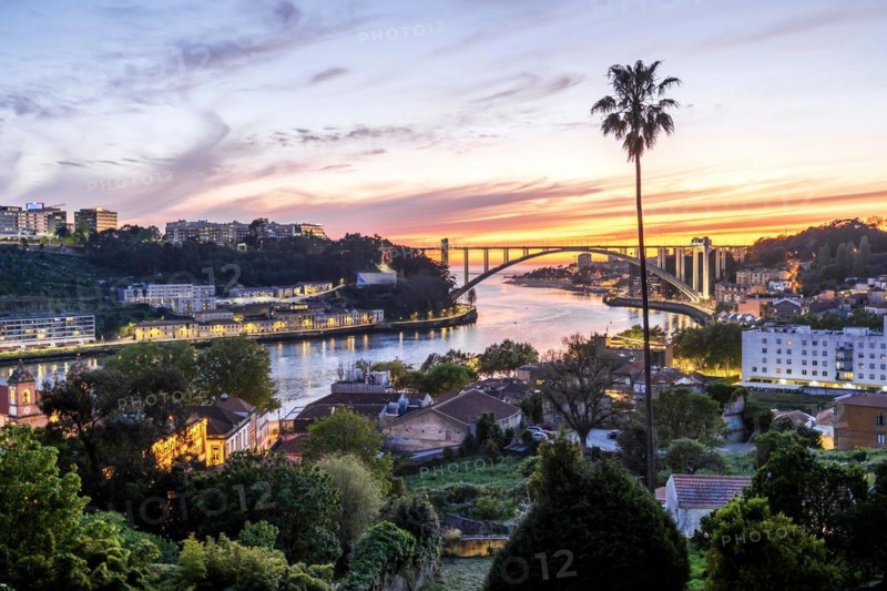 Great view of Porto or Oporto the second largest city in Portugal
