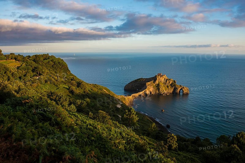 Chapel on an island and cliff