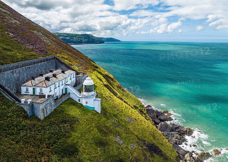 The Lighthouse Keepers Cottage from a drone