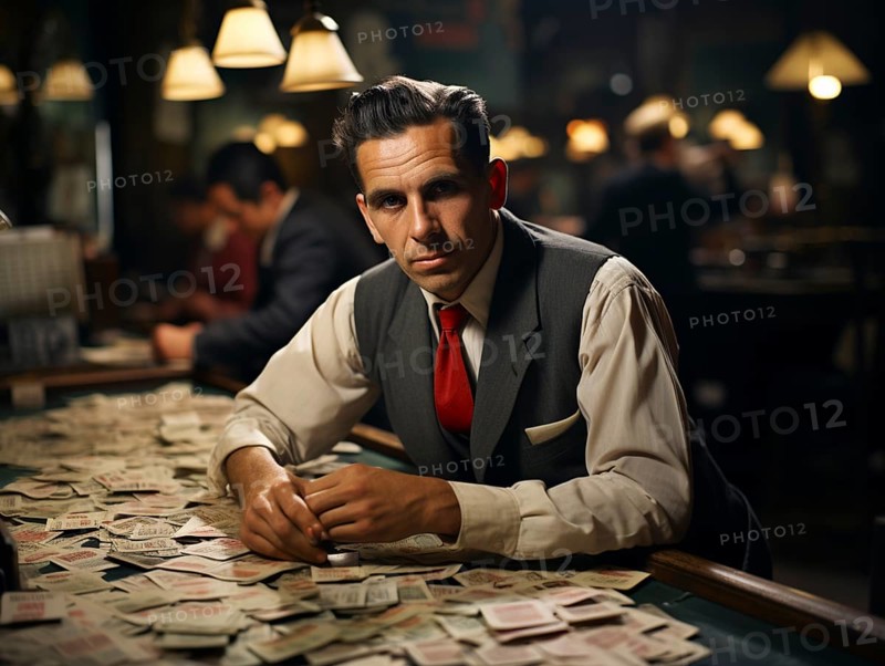 People addicted to gambling