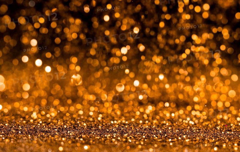 Shiny gold glitter