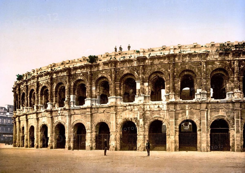 Arenes de Nimes is a Roman amphitheatre