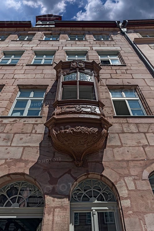 Historic choir on a residential building