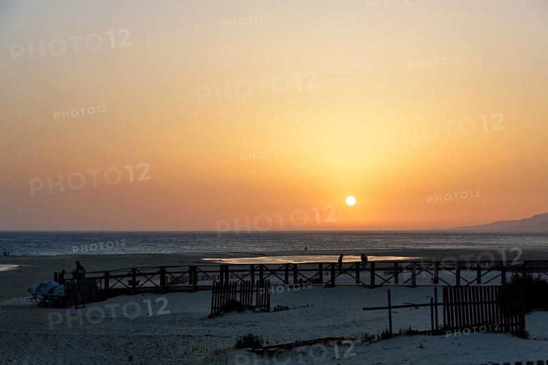 Sunset by the sea