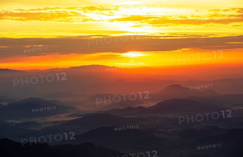 Mountain silhouette